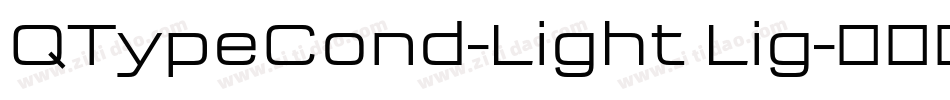 QTypeCond-Light Lig字体转换